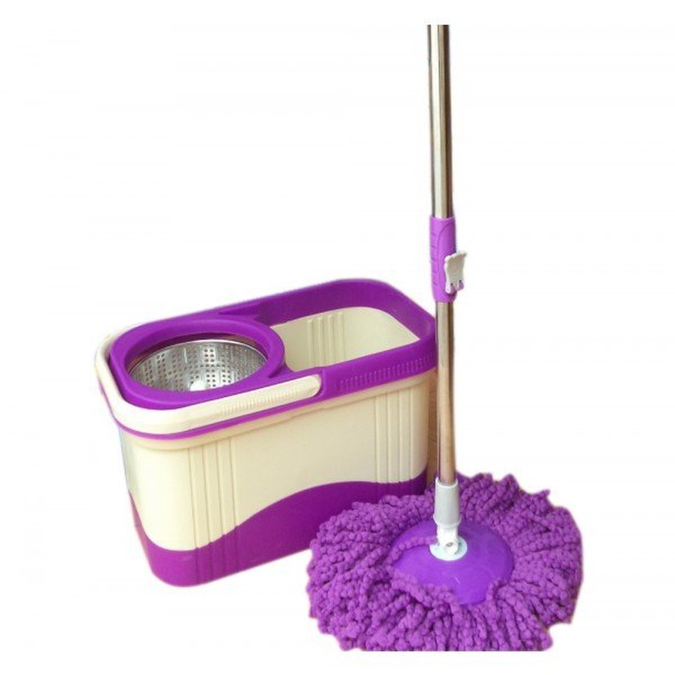 Bộ cây lau nhà 360 độ lồng inox[Giảm giá sốc]