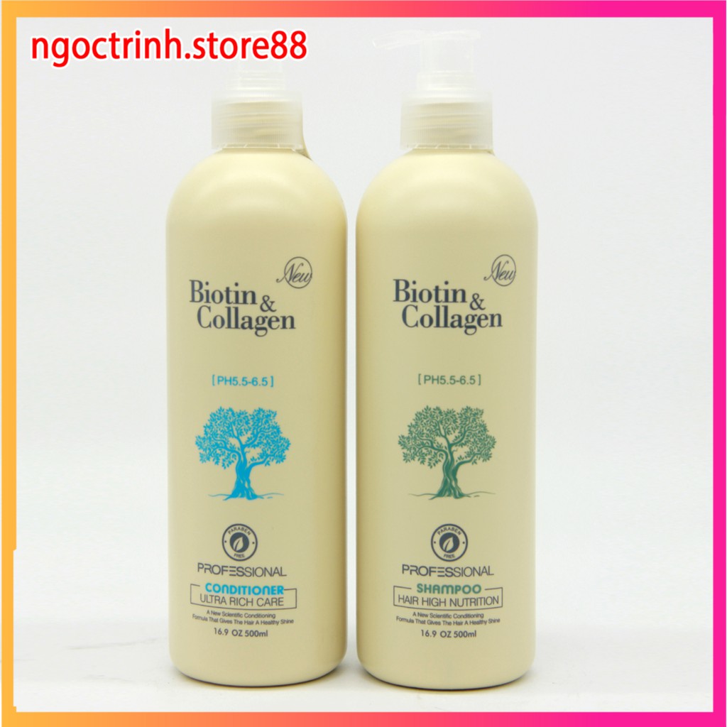 Dầu gội Biotin mềm mượt chống rụng kích thích mọc tóc dầu gội cặp biotin  500ml – 1000ml biotin & chollagen | BigBuy360 - bigbuy360.vn