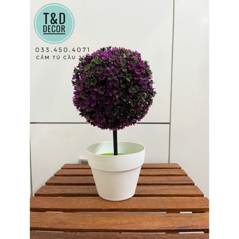 Cẩm tú cầu giả 25cm - Cây hoa giả decor