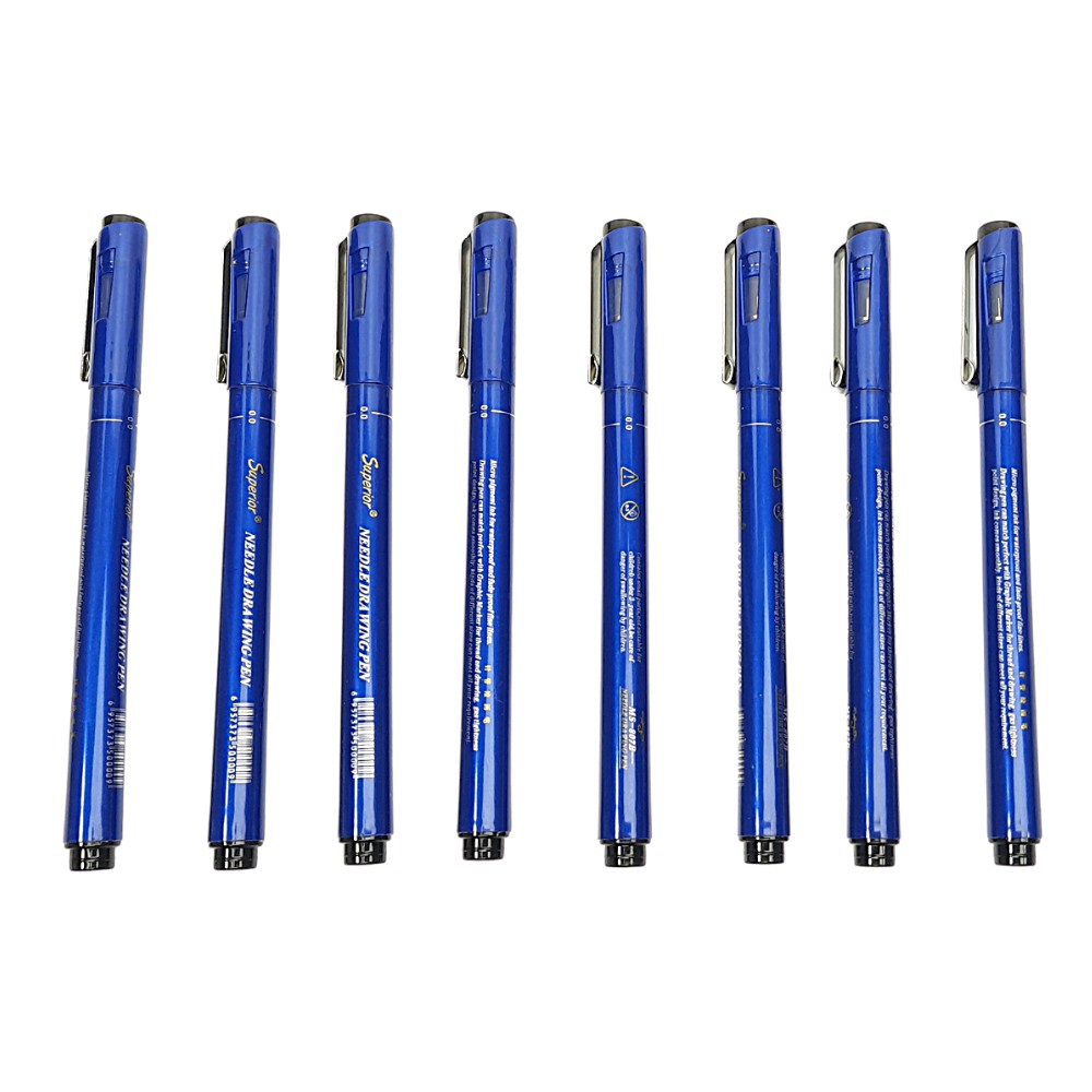 Bộ 8 Bút Line Đi Nét Chuyên Nghiệp Kháng Nước Needle Drawing Pen (0.05 - 1.0) - (Bút vẽ kỹ thuật)