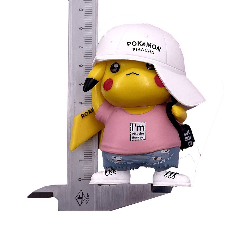 Mô Hình Nhân Vật Pikachu 8cm Bằng Pvc Dùng Trang Trí Xe Hơi