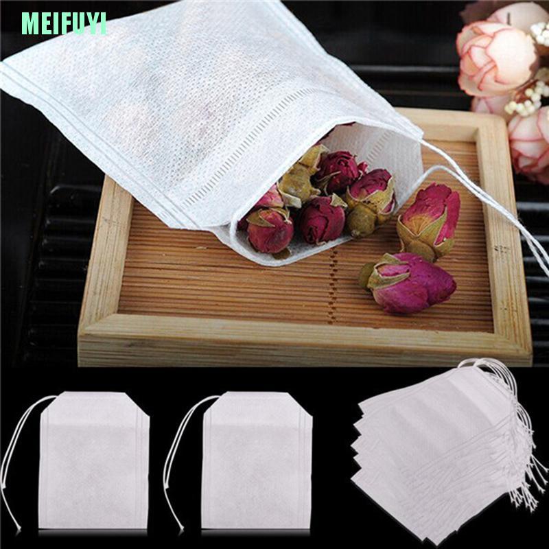 100 Túi lọc trà dây rút 5.5 x 7 cm tiện dụng