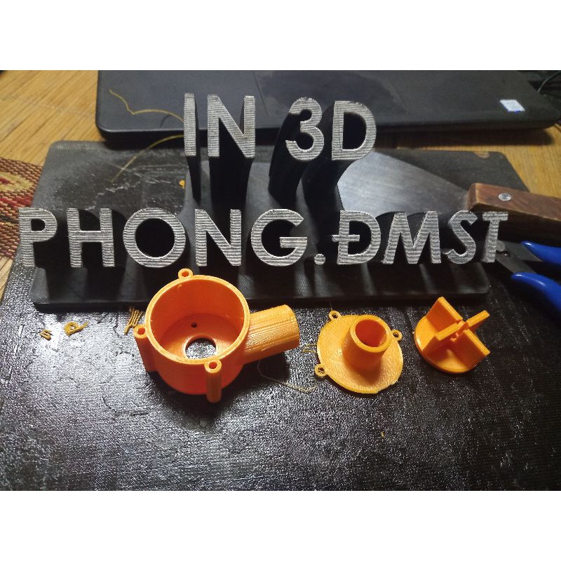 Kít nhựa in3d đặc máy bơm nước 550
