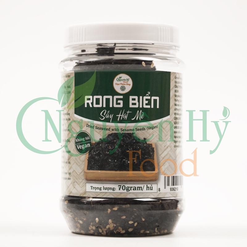 Rong Biển Sấy Ram Mè Chay Không Cay/  Cay Nguyên Hỷ_70g