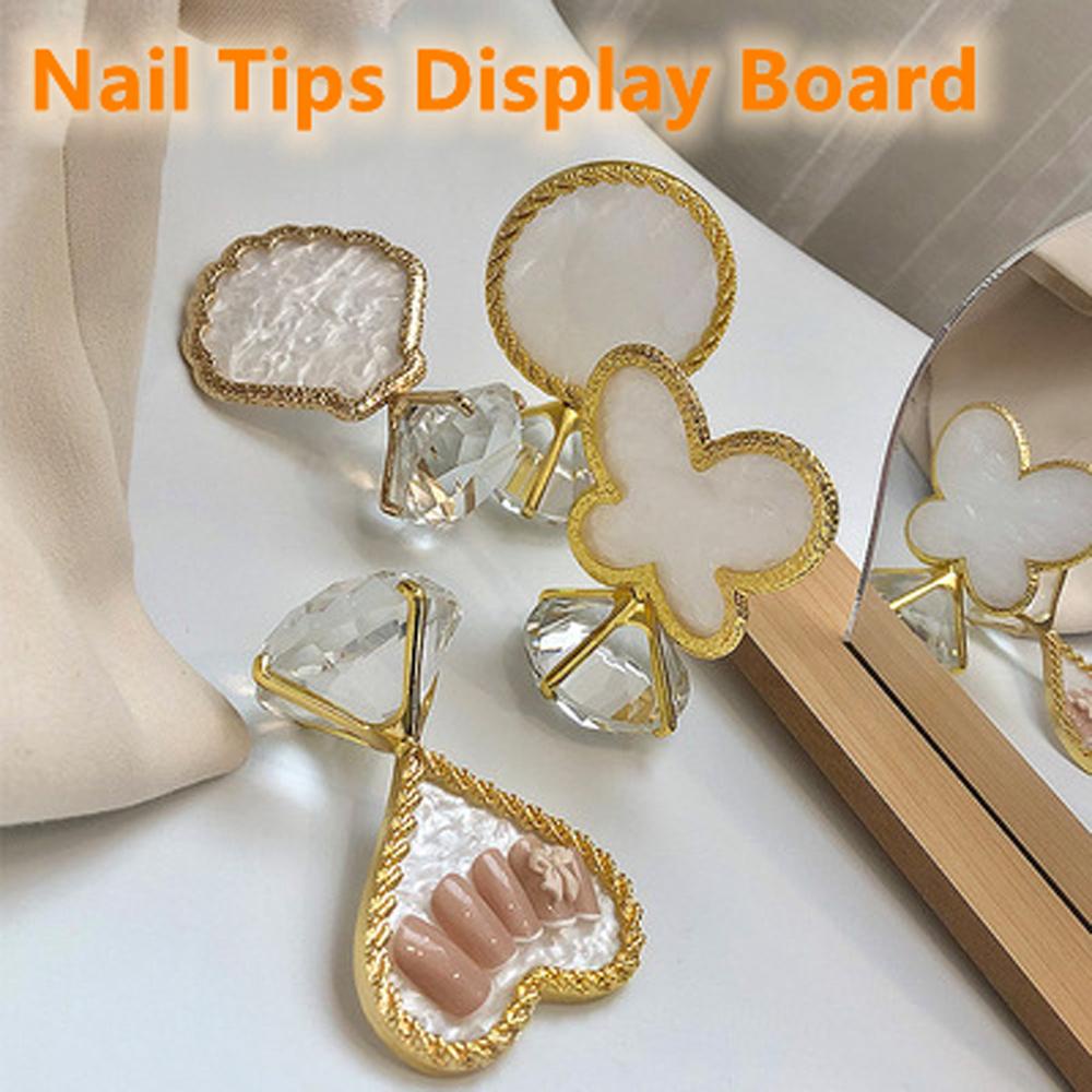 OCEANMAP Kệ Trưng Bày Móng Tay Giả Hình Vỏ Sò / Trái Tim Sành Điệu Cho Nữ