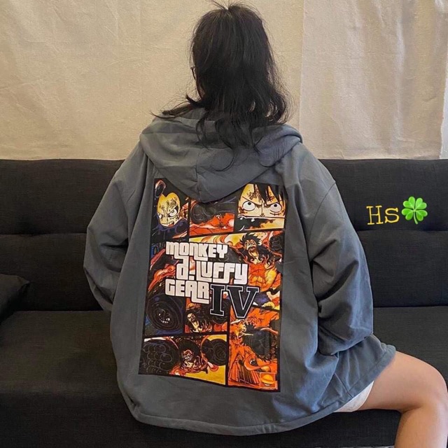 Áo khỉ hoạt hình in 3D hai mặt HSU1