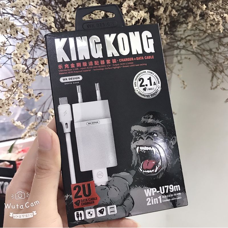 FREESHIP 50K Bộ sạc chân micro  2 Cổng WP- U79 Đa Dạng Cổng Cho samsung