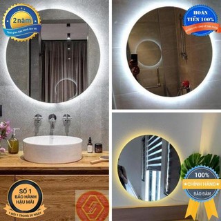 [Gương Nhà Tắm] Gương Treo Tường, Có Đèn LED, Trên Bàn Trang Điểm,  Cam Kết Chất Lượng Tốt, BH 2 Năm