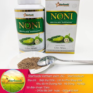 Cốm Nhàu Noni Tâm Thành - Starfoods Việt Nam  làm từ quả Nhàu. Hộp khối lượng tịnh 400g. Loại cao cấp xuất khẩu Hàn Quốc