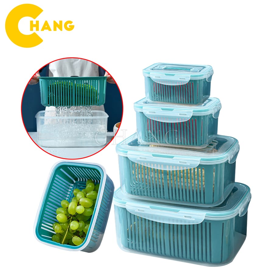 Set 5 Hộp Đựng Đồ, Thực Phẩm Bảo Quản Tủ Lạnh Đa Năng Có Nắp Đậy Cao Cấp