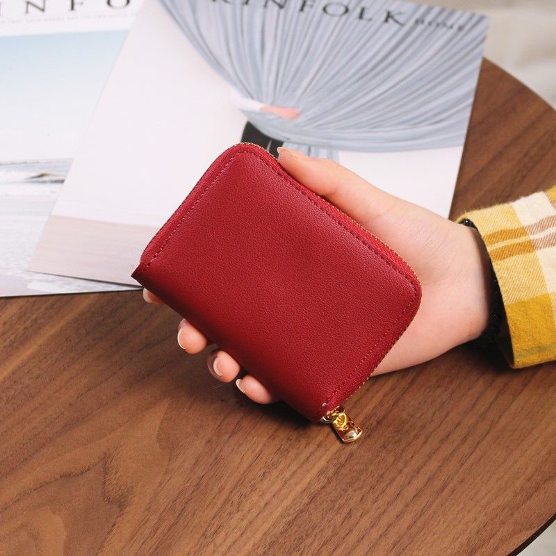 Ví Đựng Thẻ 26 Ngăn Phối Khóa Kéo Thời Trang Cho Nữ Giá Đỡ