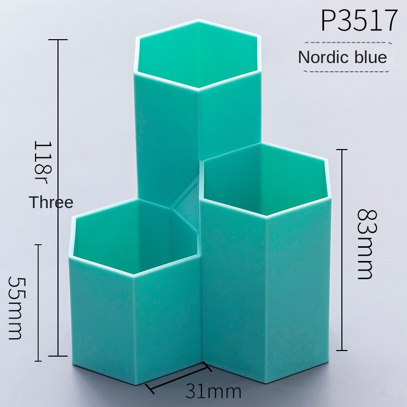 Giá Đỡ Bút Để Bàn Ba Ngăn Đa Năng Phong Cách Bắc Âu
