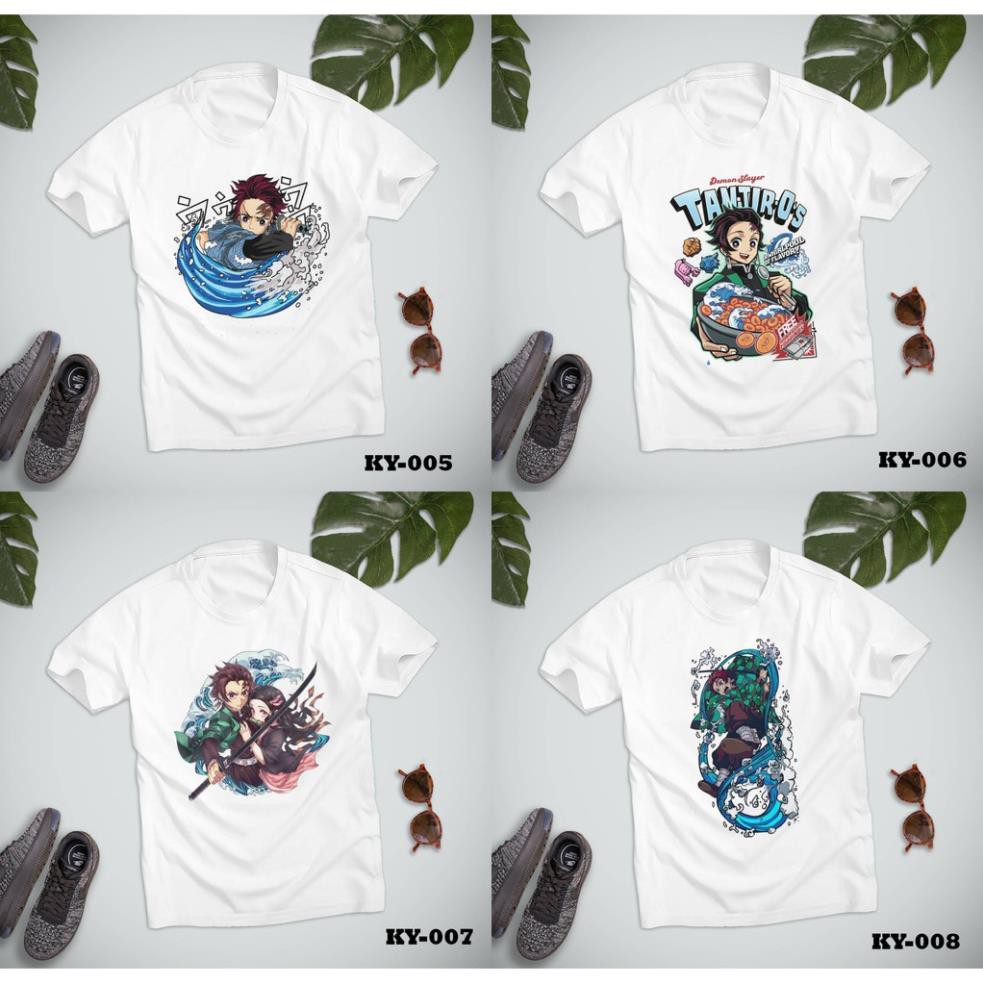 Áo thun Kimetsu No Yaiba Demon Slayer Thanh gươm diệt quỷ Tanjirou Nezuko Inosuke Zenitsu Rengoku MS 005-008