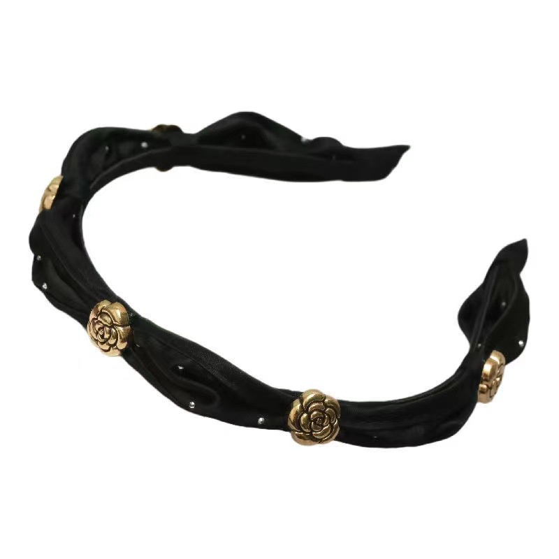 Băng Đô Cài Tóc Hình Hoa Trà Phong Cách Pháp 2022