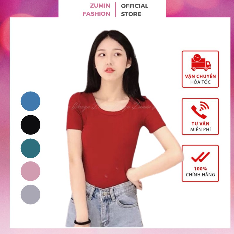 Áo phông nữ,  Áo thun ngắn tay chất tăm lạnh mềm mượt thoáng mát