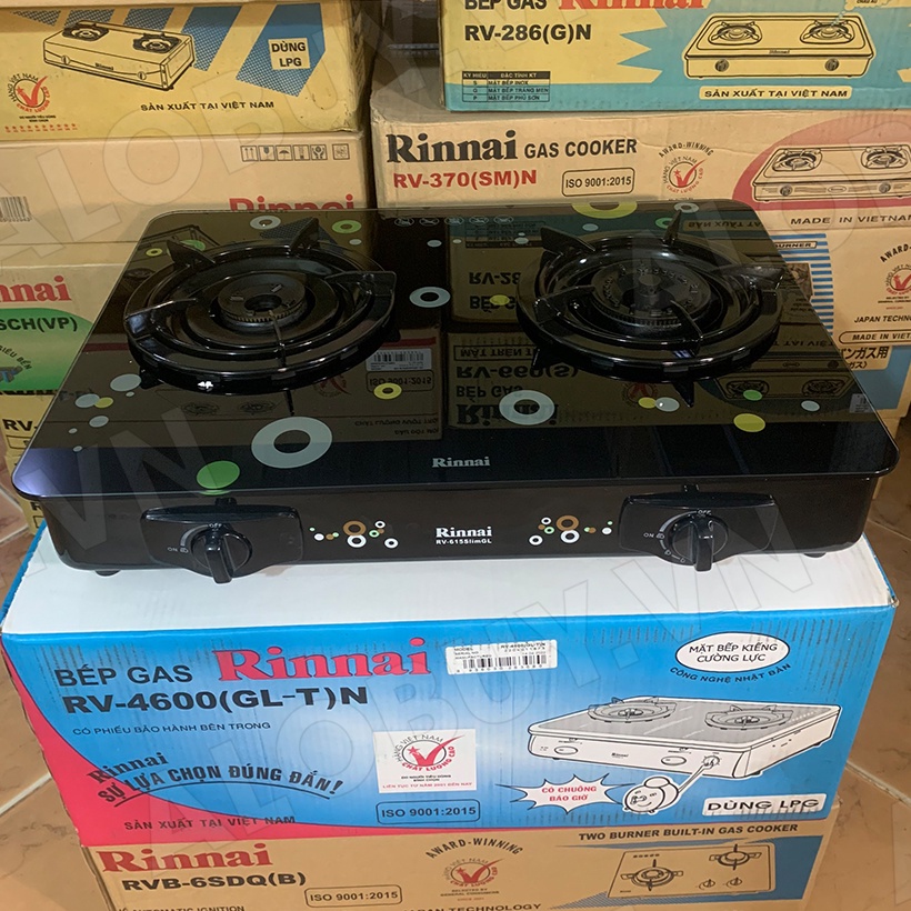 Bếp gas RINNAI 7 tấc RV-715Slim - Chén đồng có đầu hâm tiết kiệm gas
