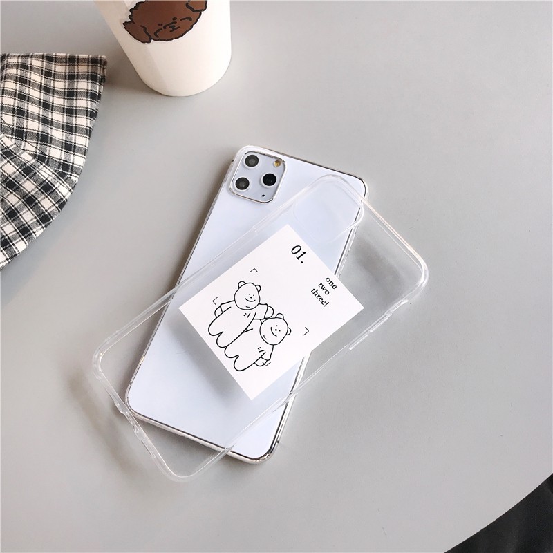 Ốp lưng iphone Gấu 01 viền trong chống ố 5/5s/6/6plus/6s/6splus/7/7plus/8/8plus/x/xr/xs/11/12/pro/max/plus/promax | BigBuy360 - bigbuy360.vn