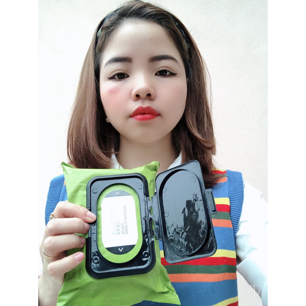 Túi 60 tờ khăn ướt tẩy trang bơ E408 | BigBuy360 - bigbuy360.vn