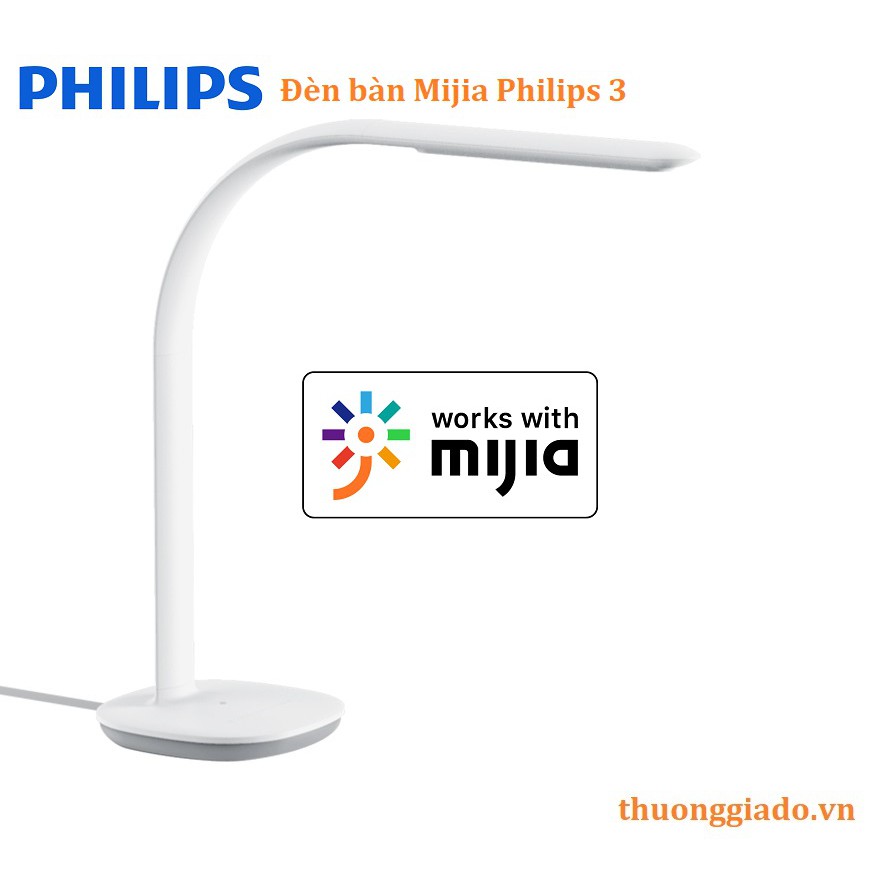 Đèn bàn thông minh Xiaomi Mijia Philips 3 màu trắng