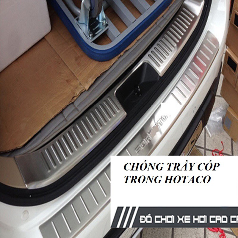 Chống trầy cốp trong inox, miếng bảo vệ cốp trong xe Toyota Innova 2016-2020, Fortuner 2017-2020