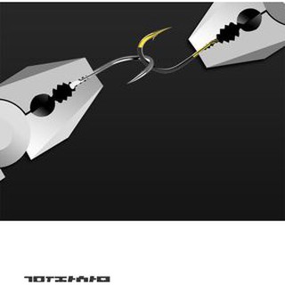 50 Lưỡi câu cá Titanium .màu Vàng Đen , có ngạnh  ,lưỡi có gân và rãnh