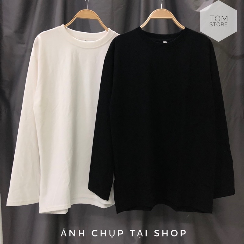 Áo thun dài tay nam nữ  form rộng , sweater , Unisex , longtee 100%% cotton co dãn cao cấp | BigBuy360 - bigbuy360.vn