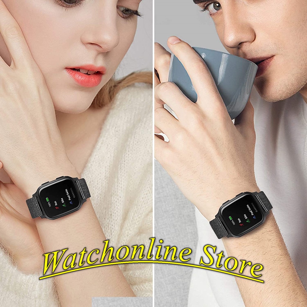 Dây đeo Mesh thép lưới không gỉ cho Garmin Venu SQ / SQ MUSIC / Venu 2 Plus Garmin Move Sport (20MM)