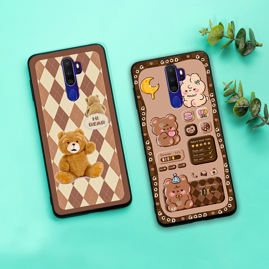 Ốp lưng Oppo A5 2020 / Oppo A9 2020 in hình gấu bear dễ thương, bền đẹp
