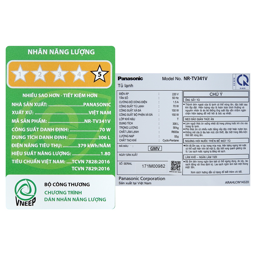 [MIỄN PHÍ GIAO HÀNG - LẮP ĐẶT] NR-TV341VGMV - Tủ lạnh Panasonic Inverter 306 lít NR-TV341VGMV