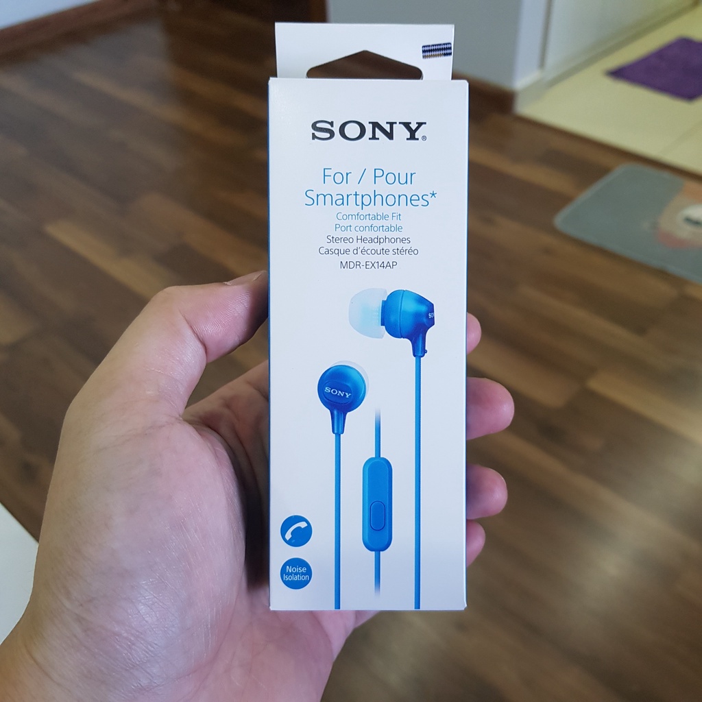 Tai nghe Sony MDR ex14Ap có mic, chính hãng, âm cực hay và rõ nét, giá siêu rẻ