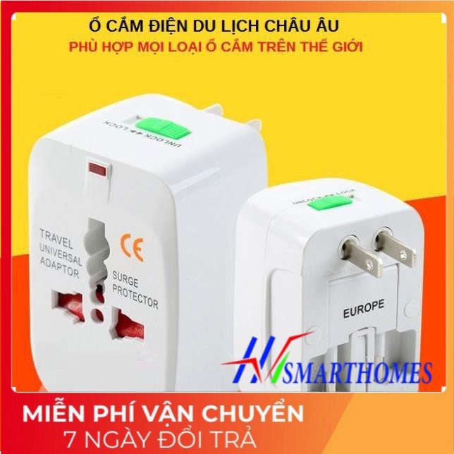 Ổ cắm điện đa năng du lịch Universal Travel Adapter nhiều đầu