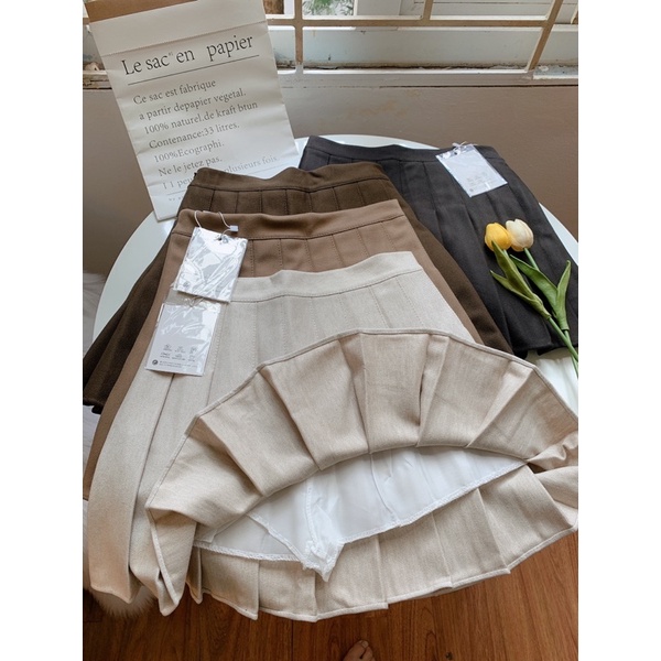 [Hàng Quảng Châu]Chân váy Tenis dạ chất lượng loại đẹp có quần trong