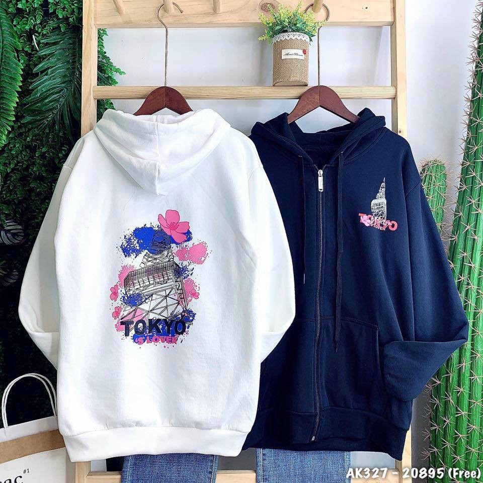Áo chống nắng cao cấp- Áo khoác nỉ Hoodie TOKYO Unisex cho nam và nữ Ulzzang Guvia GAKN36 | BigBuy360 - bigbuy360.vn