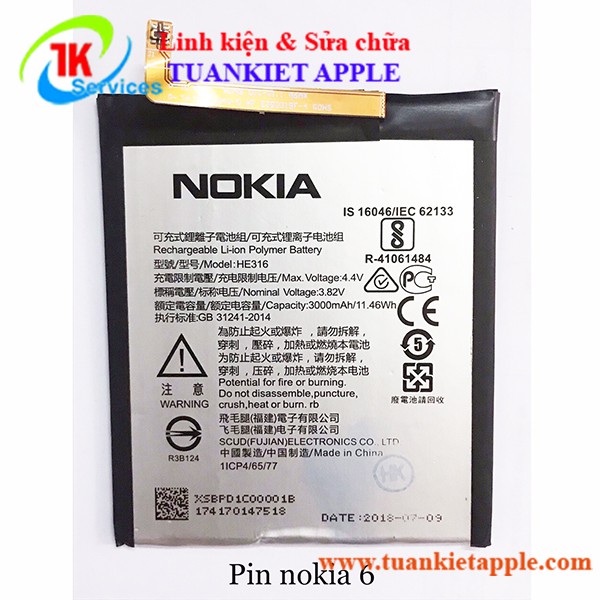 Pin Nokia 6 Dual Sim