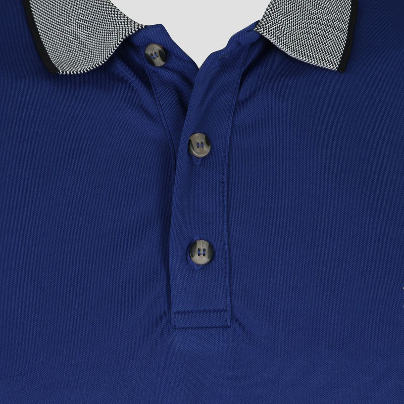 Áo thun thể thao nam cổ dệt sọc COLO Xanh bích CL2525258N