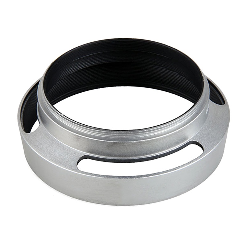 Loa Che Nắng Ống Kính Máy Ảnh Leica Rangefinder Bằng Kim Loại 49mm Màu Bạc