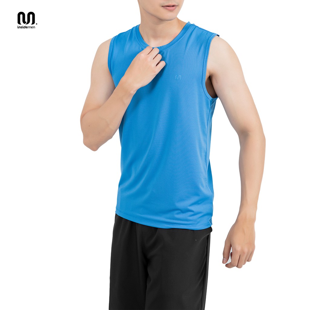 Áo ba lỗ nam, tanktop tập gym 𝐈𝐍𝐒𝐈𝐃𝐄𝐌𝐄𝐍 2 màu trẻ trung nam tính, chất vải co giãn, thoải mái - ITT001S1