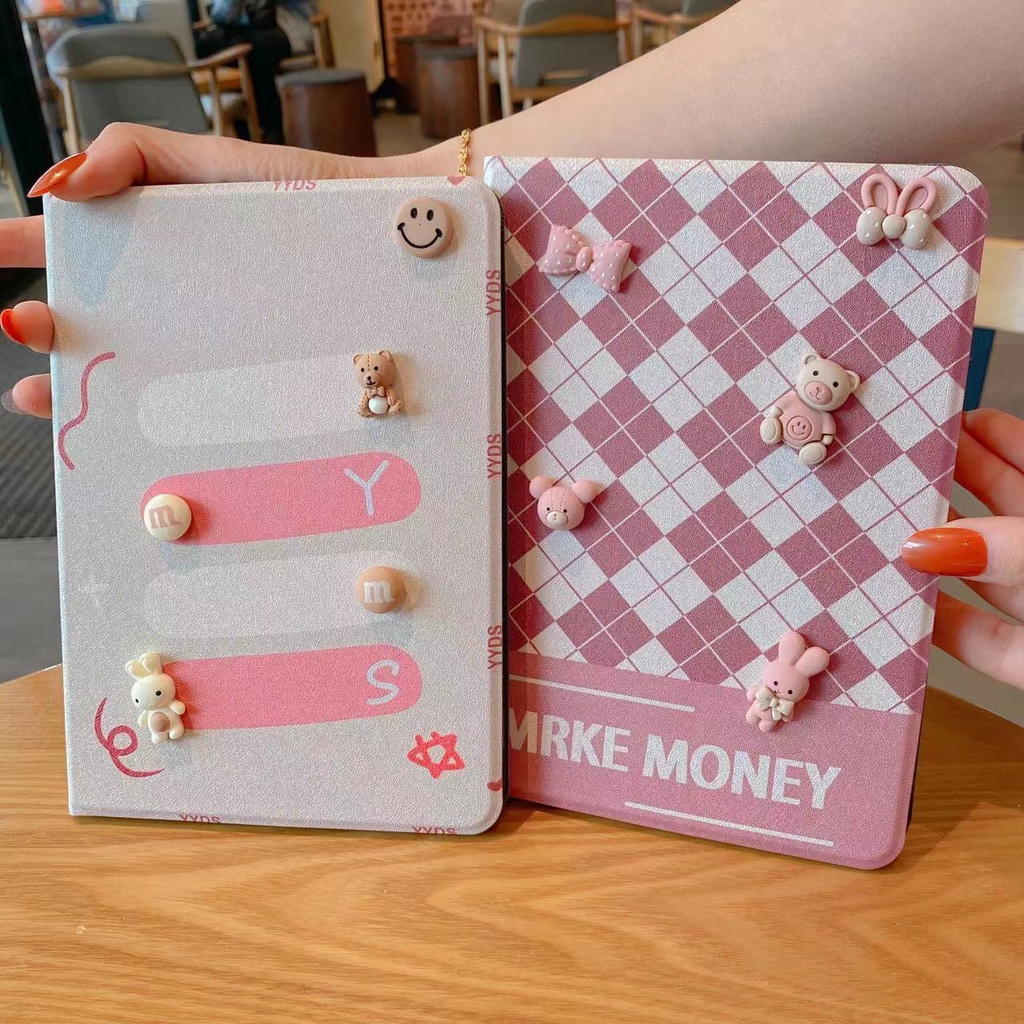 Ốp Máy Tính Bảng In Hình Gấu Hoạt Hình Cho Ipad 2/3/4 Mini 1/2/3/4/5 Air 1/2/3 5/6/7/8th Gen Ipad Air 4 Thế Hệ 9