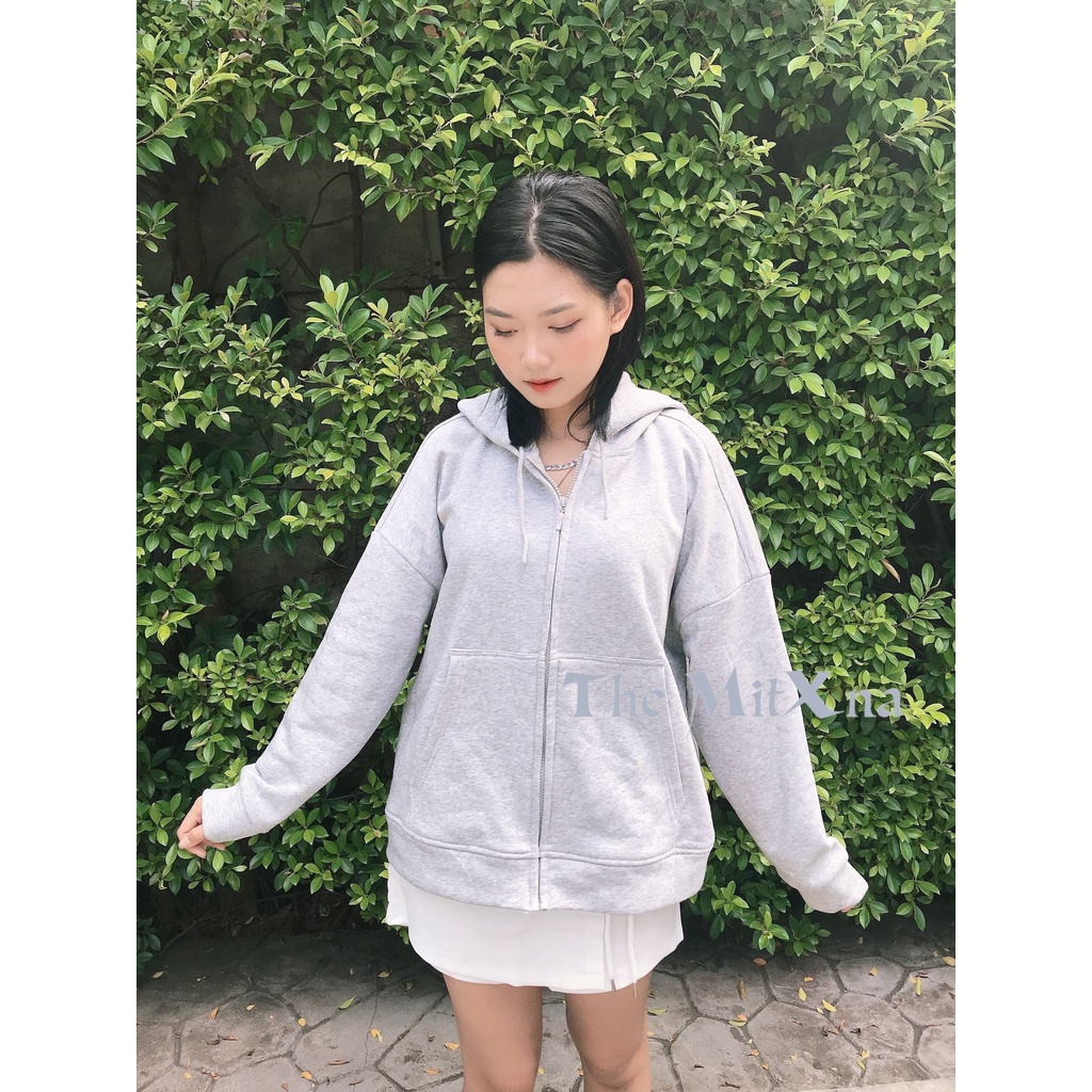 Áo khoát hoodie zip thun nĩ dày freesize cotton thoáng mát, có nón và không nón - ảnh thật mẫu Shop chụp | BigBuy360 - bigbuy360.vn