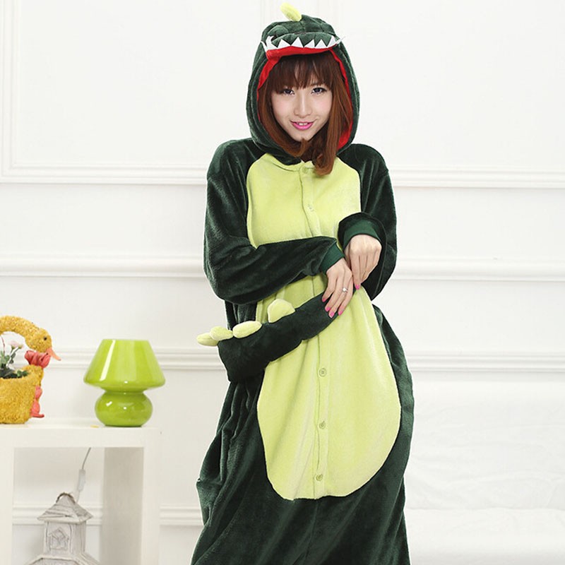 Bộ đồ ngủ liền Cosplay khủng long cho nữ