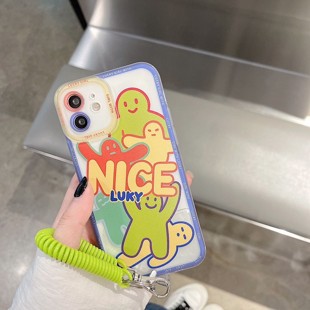 Ốp lưng iphone Ốp điện thoại với dây đeo cho iPhone 6/ 6plus/ 6s/ 6splus/ 7/ 7plus/ 8/ 8plus/ X/ Xr/ Xs/ 11/ 14pro/ promax/ plus Dinuo case