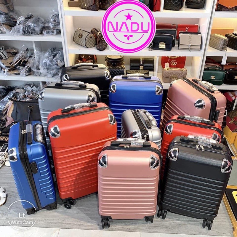 🎒valy 🎒-Vali kéo du lịch bọc góc vân ngang thời trang siêu chịu lực chống xước va đập bền mãi với thời gian
