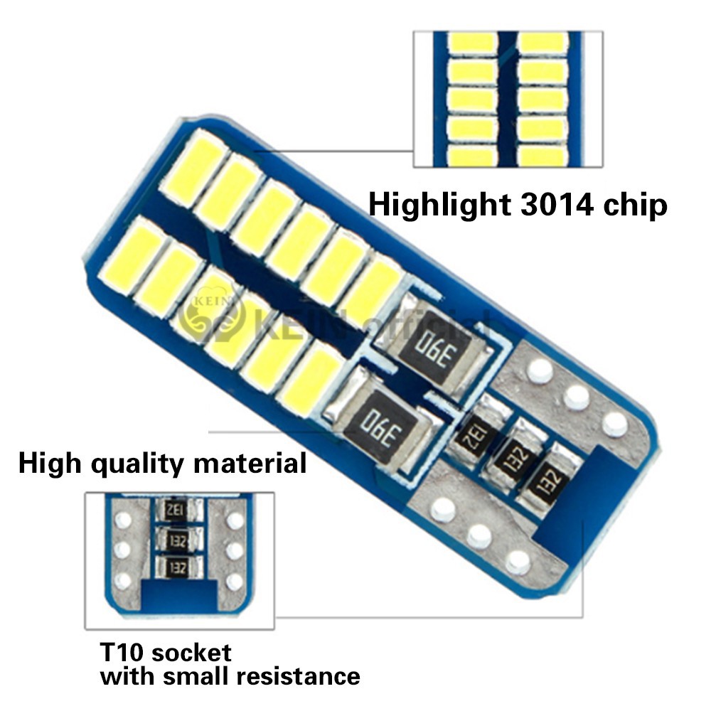 Bóng đèn LED W5W T10 dùng làm gắn trần/đèn bảng điều khiển/đèn nội thất/đèn biển số cho xe hơi