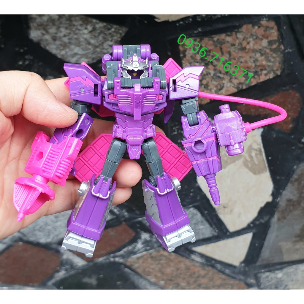 Robot biến hình màu tím nhiều bước Transformers - Hasbro