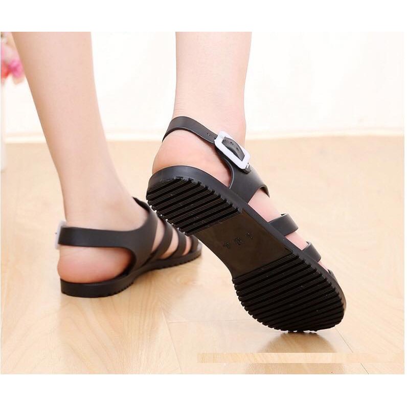 Giày sandal quai gót nhựa dẻo hàng cao cấp dạo phố