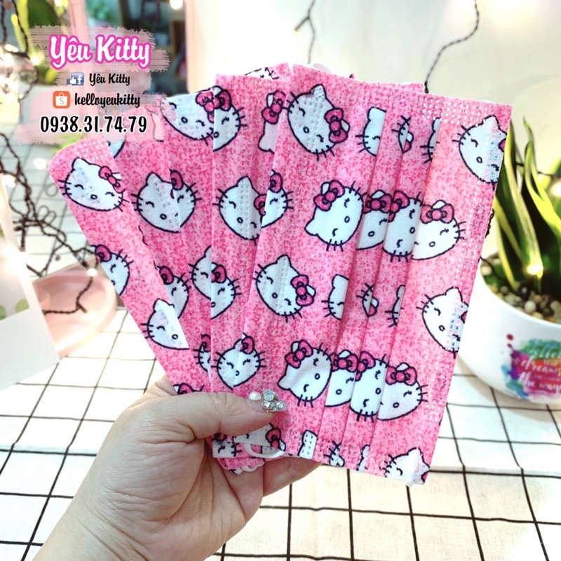 GÓI 5 KHẨU TRANG HELLO KITTY DORAEMON | BigBuy360 - bigbuy360.vn