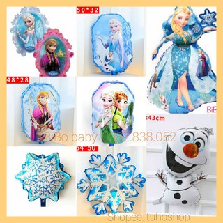 Bóng hình elsa, anna, bông tuyết cho bé gái