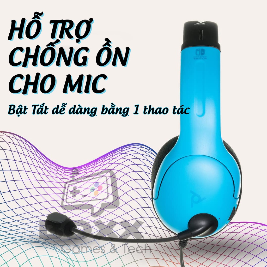 Tai nghe chơi game cho Nintendo Switch, PC, Laptop, Điện Thoại PDP Gaming LVL40
