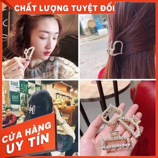 Set 3 kẹp tóc nữ đính đá ngọc trai