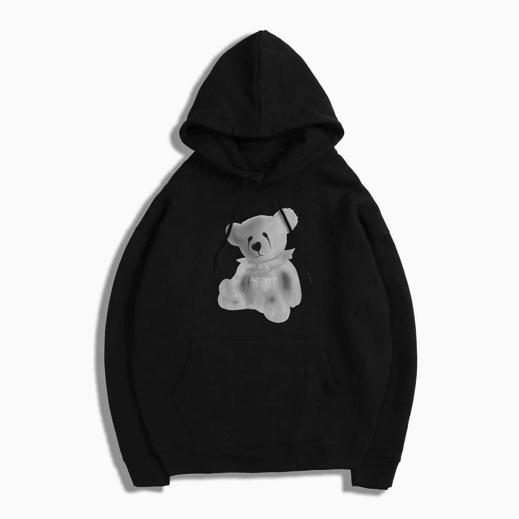 Áo hoodie form rộng nam nữ Boiz GhostBear unisex chất nỉ bông